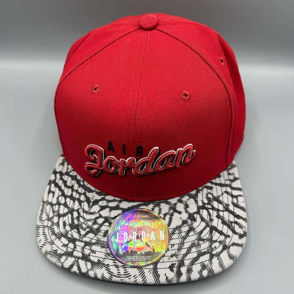 Air Jordan Hat Men Red‎ Cement Elephant Embroidered Jumpman Snap Back Cap